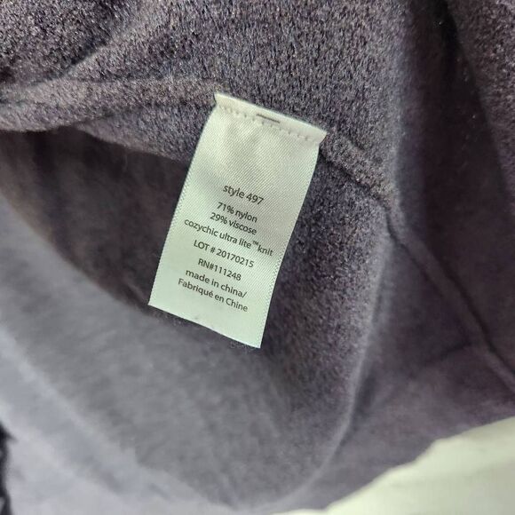 Barefoot Dreams Cozychic Ultra Lite Short Sleeve Long Cardigan Gray Sz Medium - Picture 11 of 12